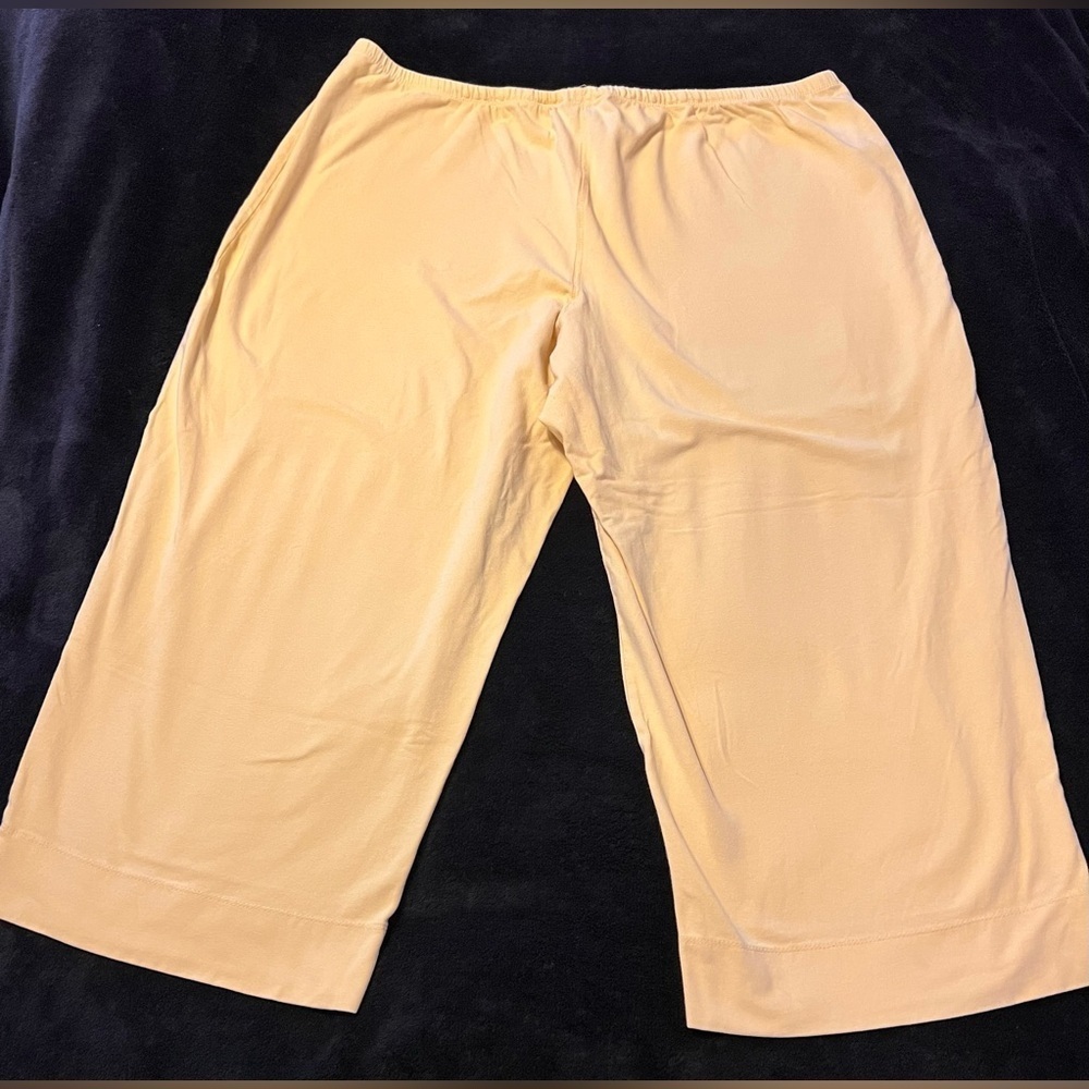 GUC Secret Treasures Women’s Yellow Wide-Leg Pajama Pants 16/18 - Picture 7 of 7
